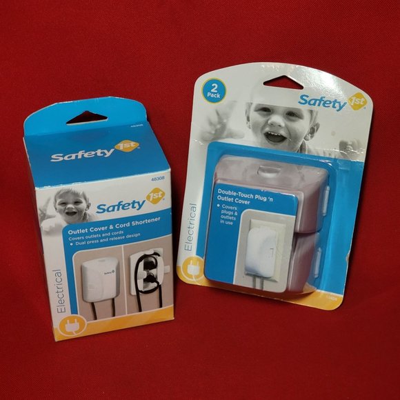 Safety 1st Outlet Cover & Cord Shortener & Double Touch Plug n Outlet Cover Set - Picture 6 of 10